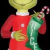 Morris Airblown Grinch With Nice Stocking Giant Inflatable Scene - Dr. Seuss -Costume Types Shop airblown grinch with nice stocking giant inflatable scene dr seuss 15813487329328