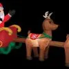 Morris Airblown Santa & Sleigh With Reindeer Large Inflatable Scene -Costume Types Shop airblown santa sleigh with reindeer large inflatable scene 15813491687472