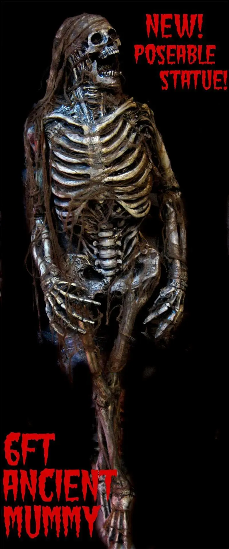 Midnight Studios "Ancient Egyptian Mummy" Professional Halloween Prop 3 Midnight Studios "Ancient Egyptian Mummy" Professional Halloween Prop