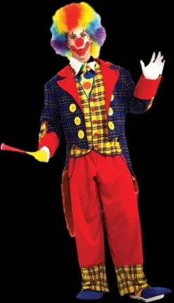 Morris "Checkers The Clown" Costume (Adult Size)