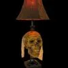 Skeletons And More "Desk Lamp With Life-size Corpse Head And Antique Shade" Haunted House Lighting -Costume Types Shop desk lamp with life size corpse head and antique shade haunted house lighting 14363813249072