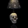 Skeletons And More "Desk Lamp With Life-size Skull And Bone Shade" Haunted House Lighting -Costume Types Shop desk lamp with life size skull and bone shade haunted house lighting 14327082614832