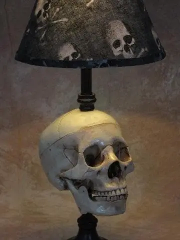 Skeletons And More "Desk Lamp With Life-size Skull And Bone Shade" Haunted House Lighting 5 Skeletons And More "Desk Lamp With Life-size Skull And Bone Shade" Haunted House Lighting - Image 3