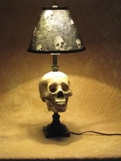 Skeletons And More "Desk Lamp With Life-size Skull And Bone Shade" Haunted House Lighting 11 Skeletons And More "Desk Lamp With Life-size Skull And Bone Shade" Haunted House Lighting -Costume Types Shop desk lamp with life size skull and bone shade haunted house lighting 23613608385