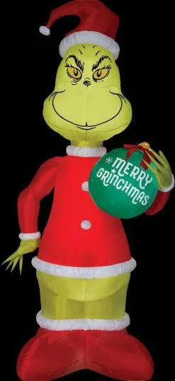 Morris Giant Airblown Grinch With Ornament