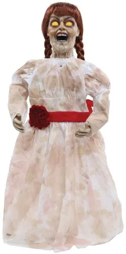 Morris "Grim Girl" Creepy Haunted Doll Halloween Prop