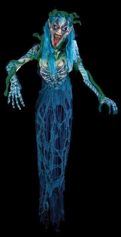 Morris "Medusa" Hanging Monster Halloween Prop 3 Morris "Medusa" Hanging Monster Halloween Prop