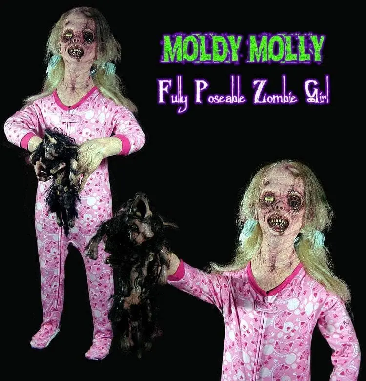 The Horror Dome "Moldy Molly - Zombie Child" Halloween Prop 4 The Horror Dome "Moldy Molly - Zombie Child" Halloween Prop - Image 2