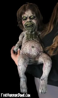 The Horror Dome "Possessed Baby" HD Studios Halloween Puppet Prop -Costume Types Shop possessed baby hd studios halloween puppet prop 28753461248048