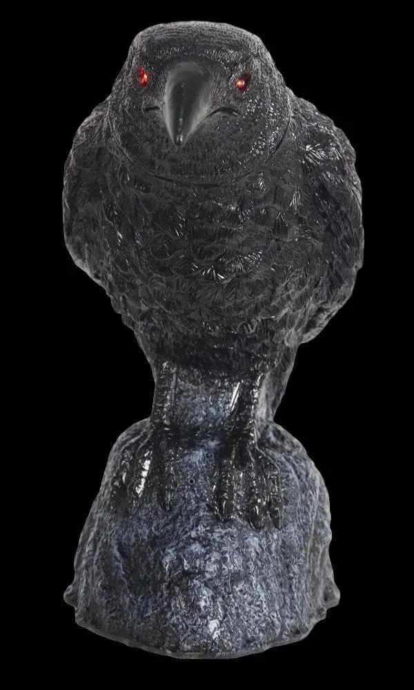 Morris "Raven With Turning Head" Animated Halloween Prop 3 Morris "Raven With Turning Head" Animated Halloween Prop