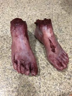 SpellBound FX And Art "Silicone Severed Feet" Body Parts Halloween Prop -Costume Types Shop silicone severed feet body parts halloween prop 28756600356912