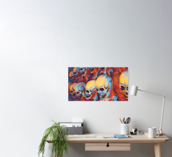 The Horror Dome Skull Poster -Costume Types Shop skull poster 29931461967920