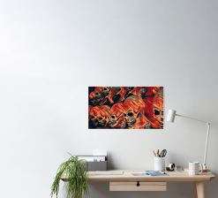 The Horror Dome Skull Poster -Costume Types Shop skull poster 29931462230064