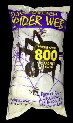 Morris "Spider Web Bag - 8.4oz" Haunted House Decoration