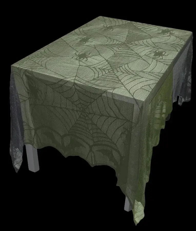 Morris "Spiderweb Lace Tablecloth" Haunted House Decoration 3 Morris "Spiderweb Lace Tablecloth" Haunted House Decoration