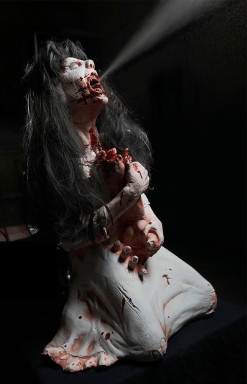 Distortions "Spitting Debby" Zombie Halloween Animatronic