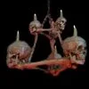 Buckeys Boneyard "Two-Tiered Skull/Bone Chandelier" Haunted House Lighting -Costume Types Shop two tiered skull bone chandelier haunted house lighting 14357444132912