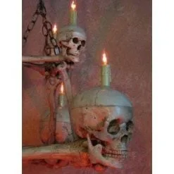 Buckeys Boneyard "Two-Tiered Skull/Bone Chandelier" Haunted House Lighting 7 Buckeys Boneyard "Two-Tiered Skull/Bone Chandelier" Haunted House Lighting -Costume Types Shop two tiered skull bone chandelier haunted house lighting 8732578561